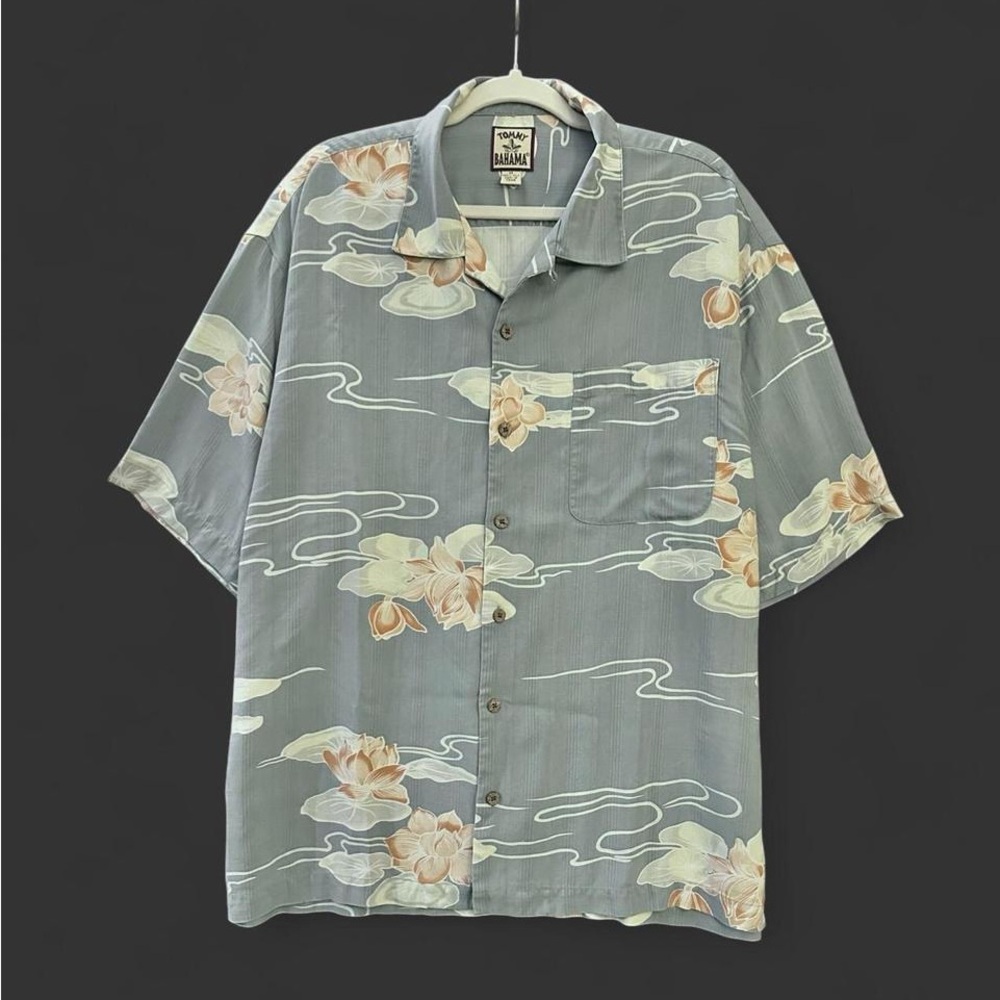 🔥 100% SILK Tommy Bahama Hawaiian Camp Shirt